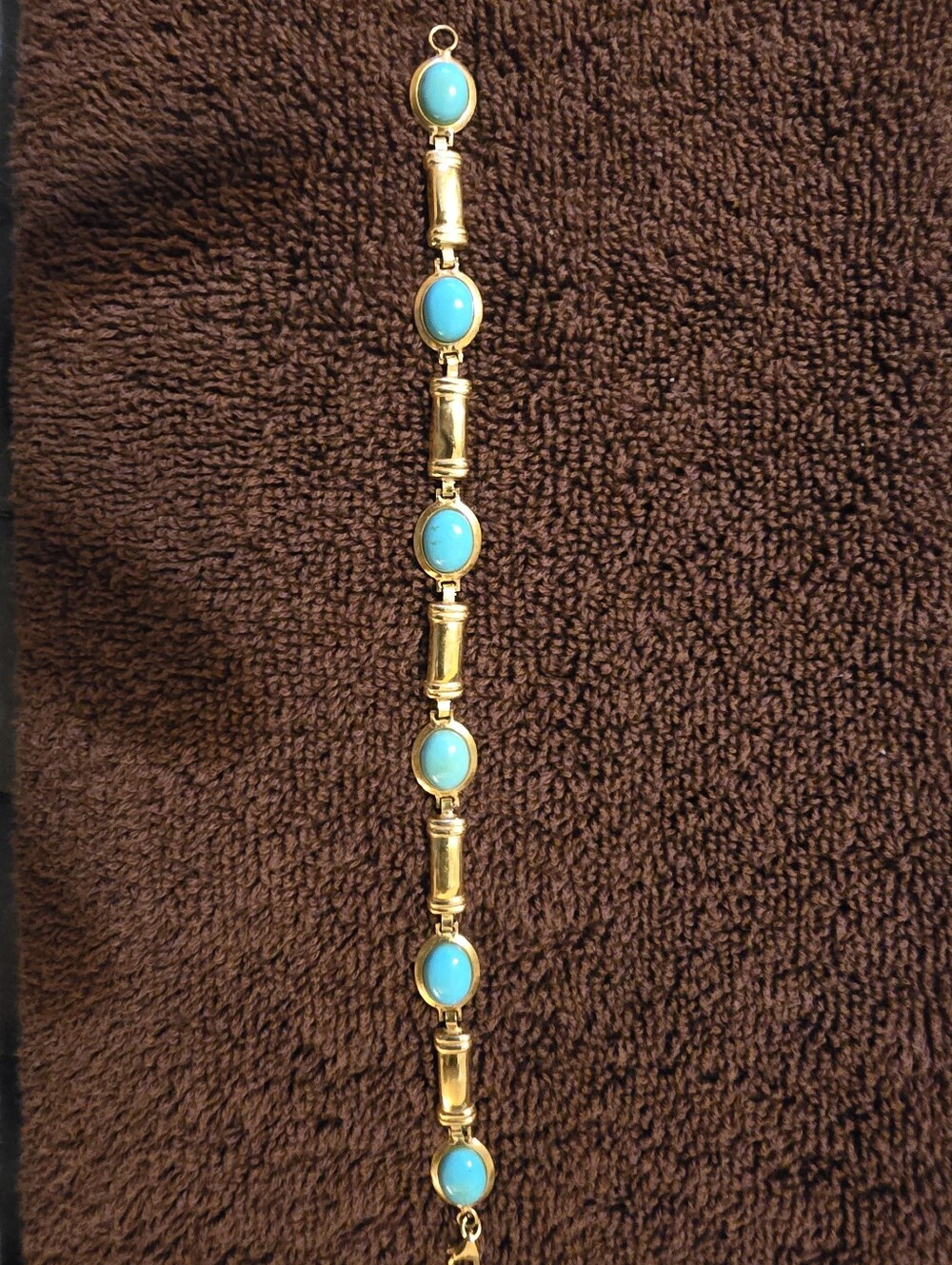 18K Gold Link Bracelet From Italy. 750 Stamp